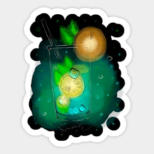 Summer cocktail Sticker